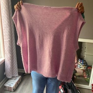 Pinkish purple sweater vest